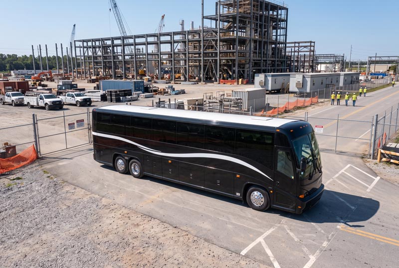 Construction Site Shuttle Bus Rentals in Buford, GA